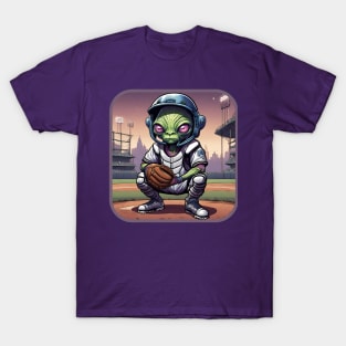 Catcher on the Martian Team. T-Shirt